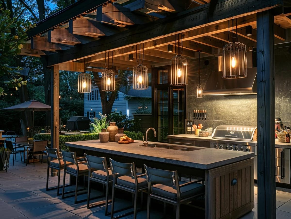 14 Modern Outdoor Kitchen Lighting Ideas Garden Lighting