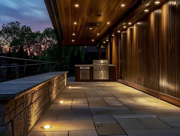 Modern Outdoor Kitchen Lighting Ideas Garden Lighting