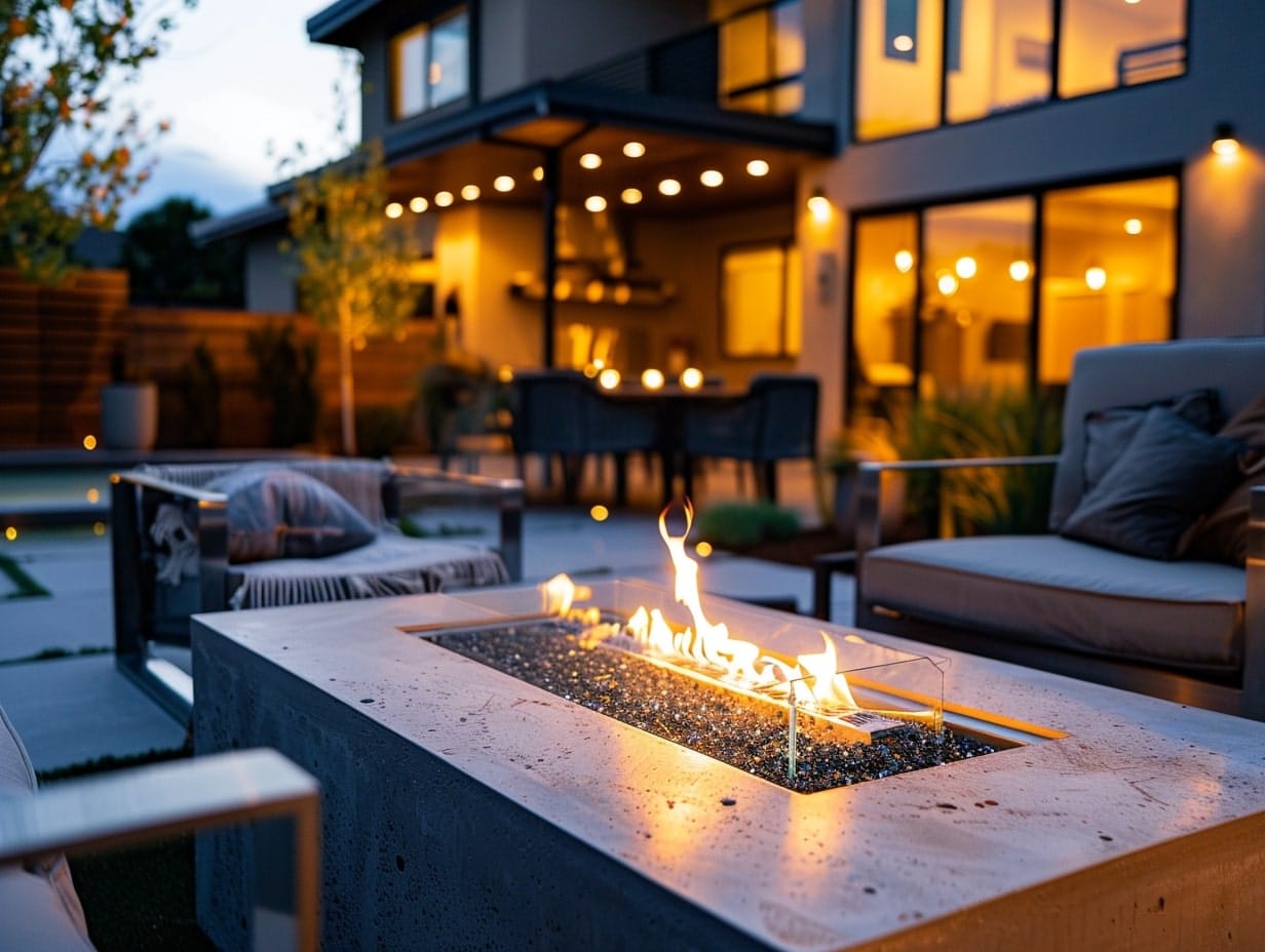 A dual-purpose fire pit table