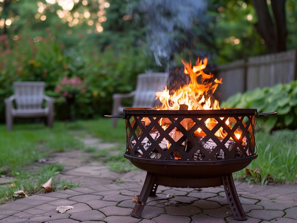 A portable fire pit for convenience