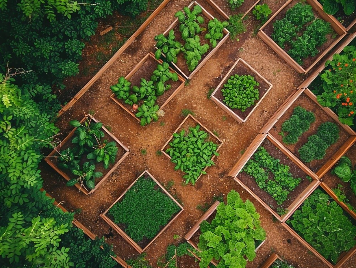 Crop rotation in a garden