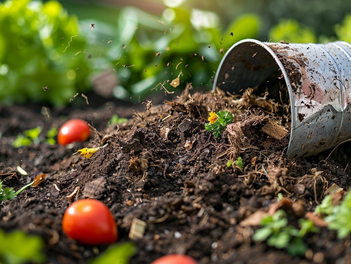 Garden waste and kitchen scrap used to enhance soil fertility