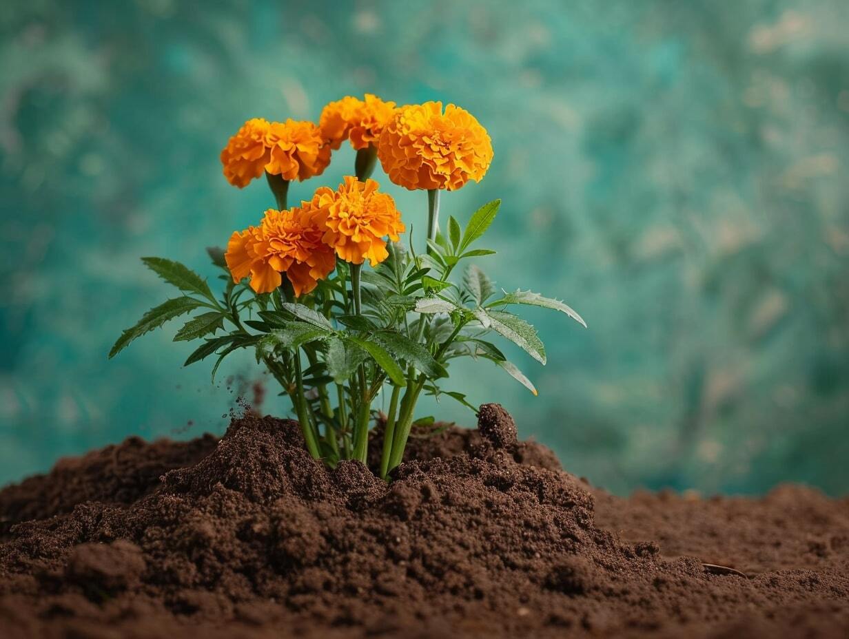 Marigolds enhance soil health