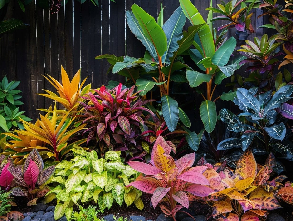 Colored plants grown for mood enhancement