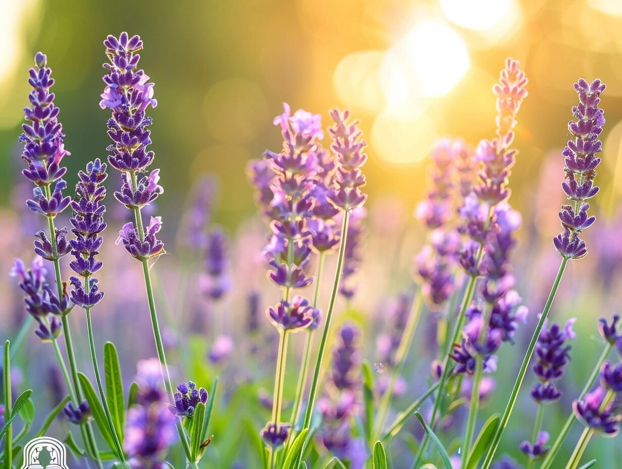 Lavender plants in a garden