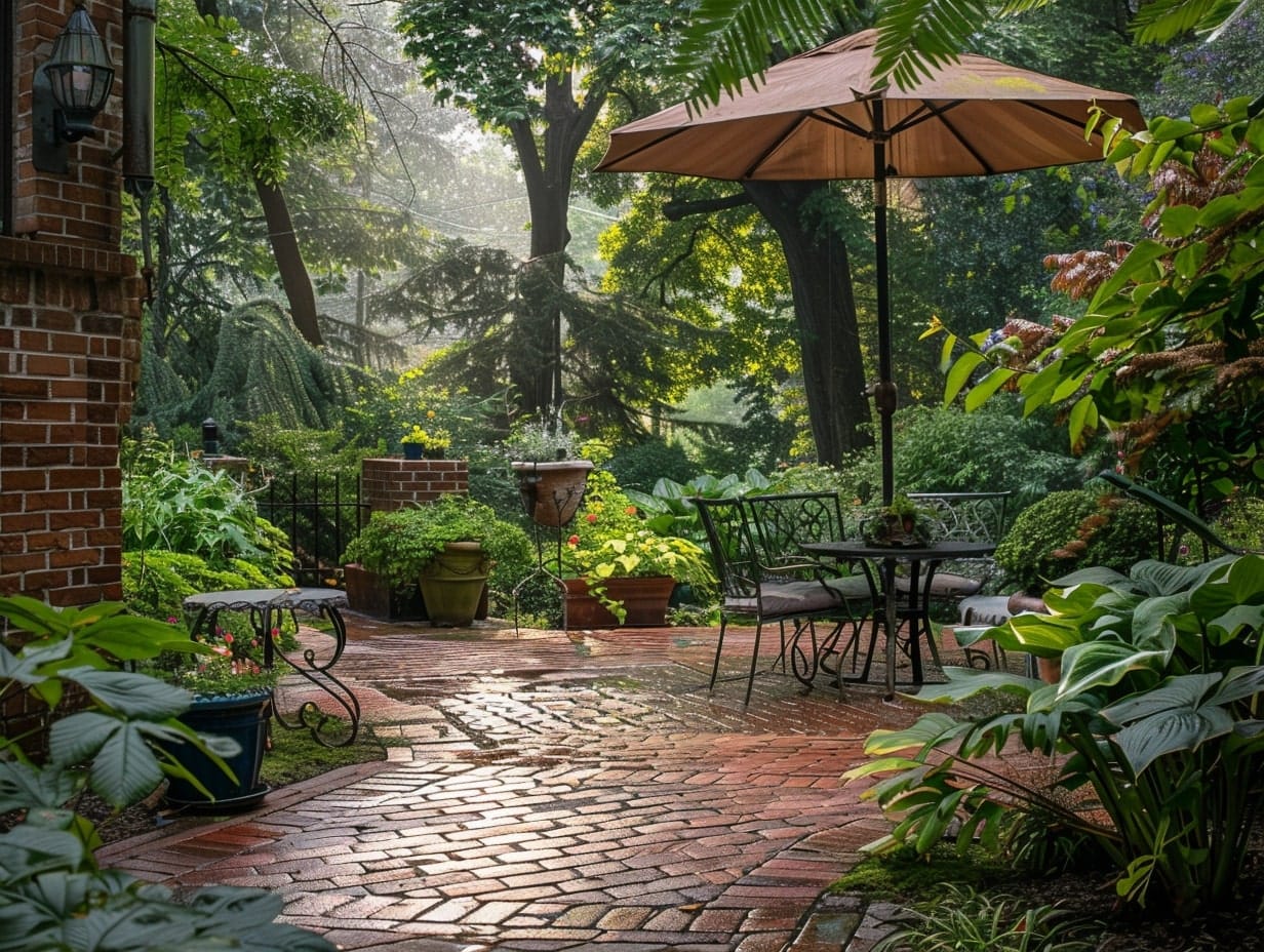 Beautiful brick patio