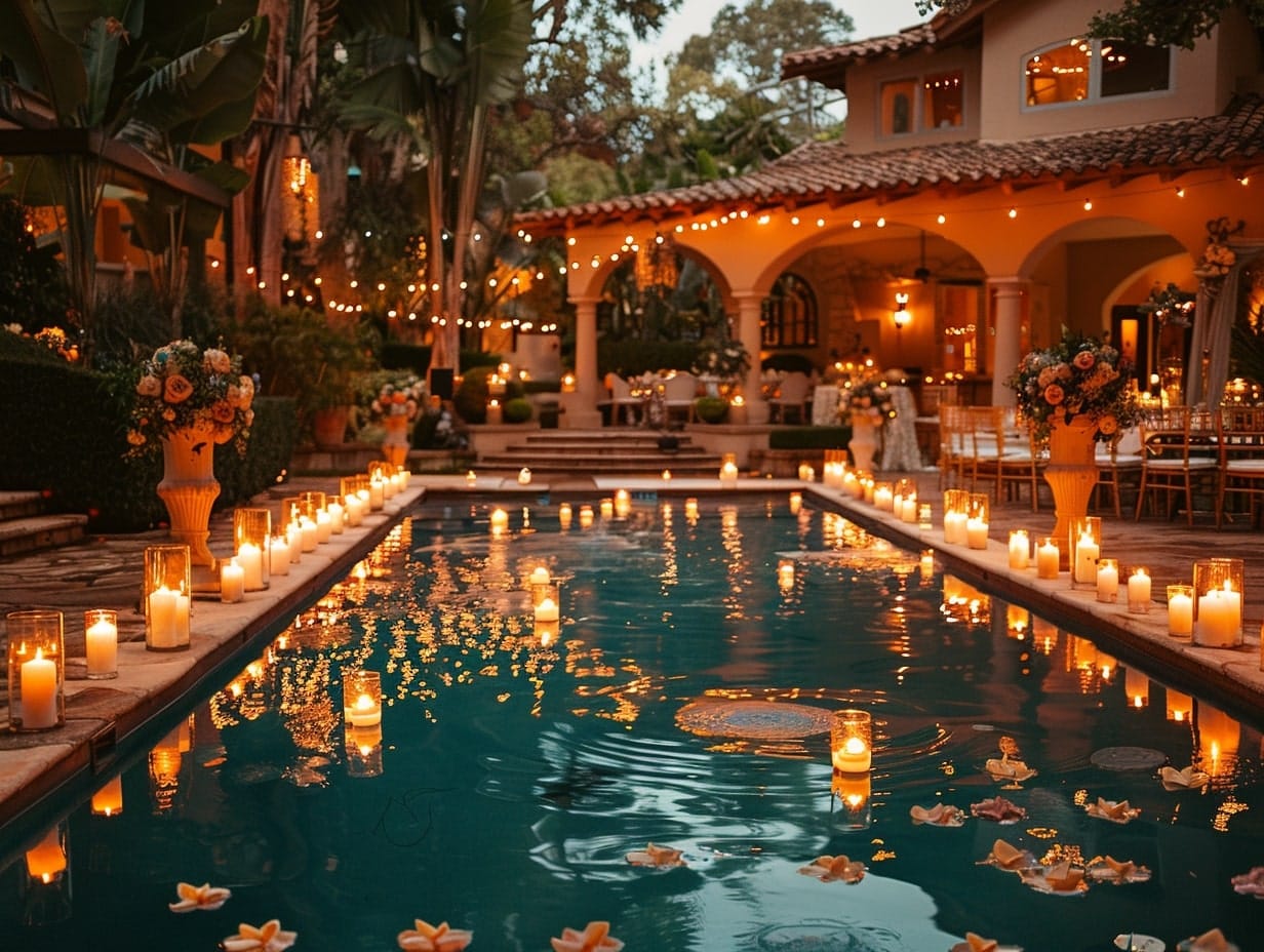 Floating Candles in Water Features