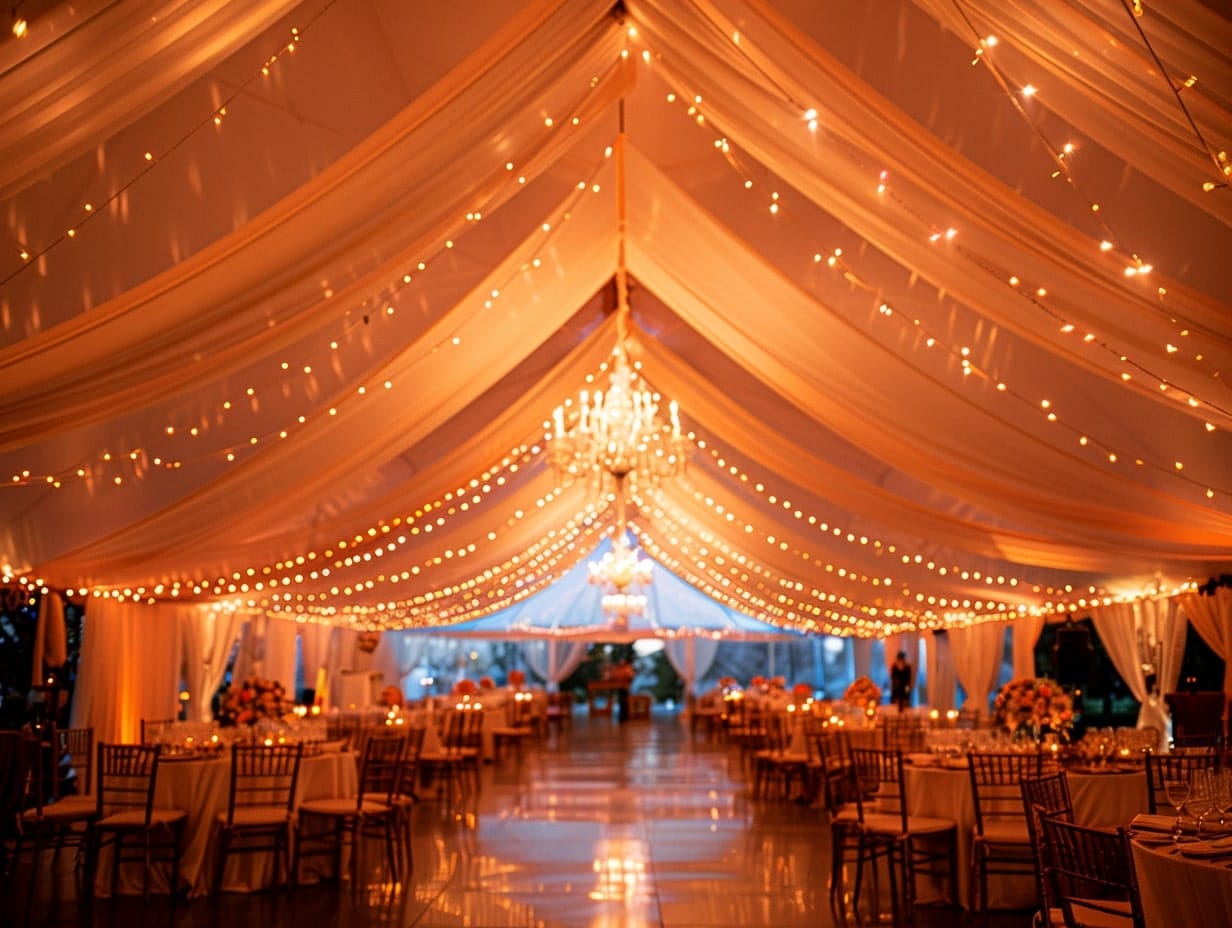 Illuminated Tents with Soft Diffused Lighting
