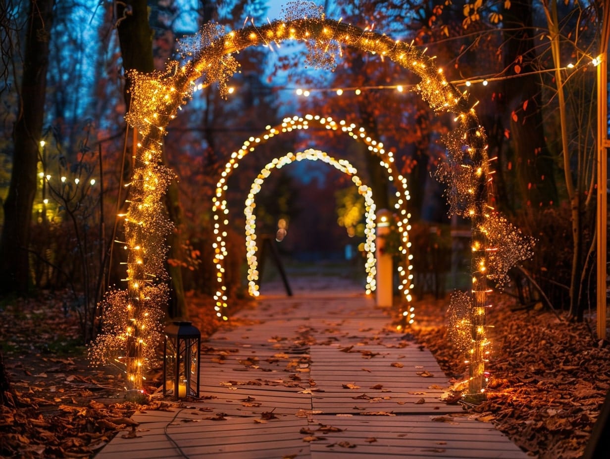 Lighted Archway for a Grand Entrance