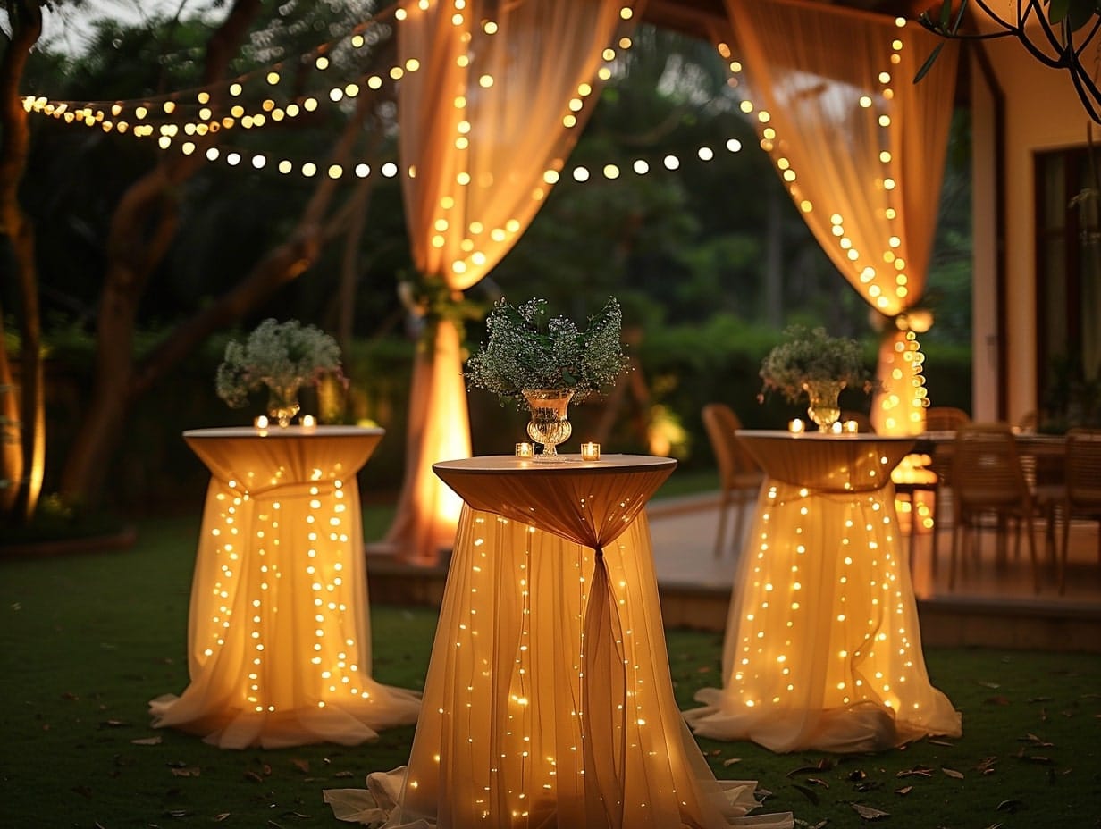 Lighted Table Skirts