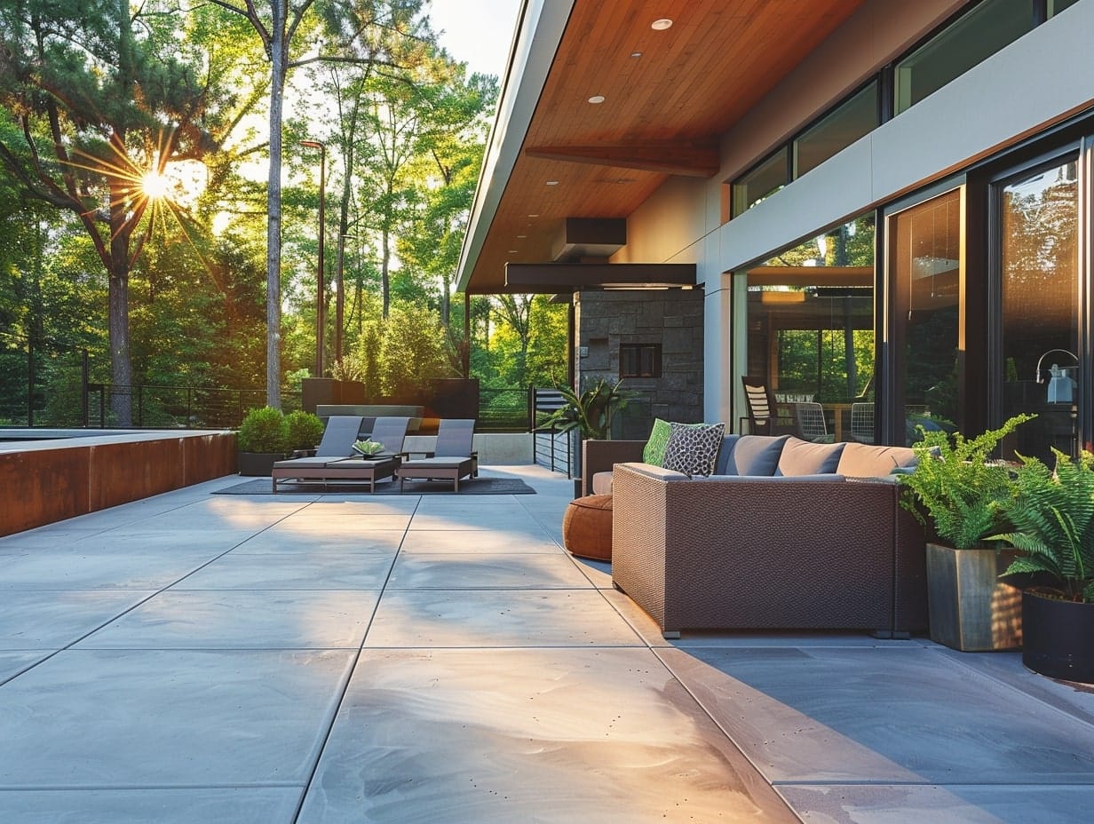 Modern Concrete Patio