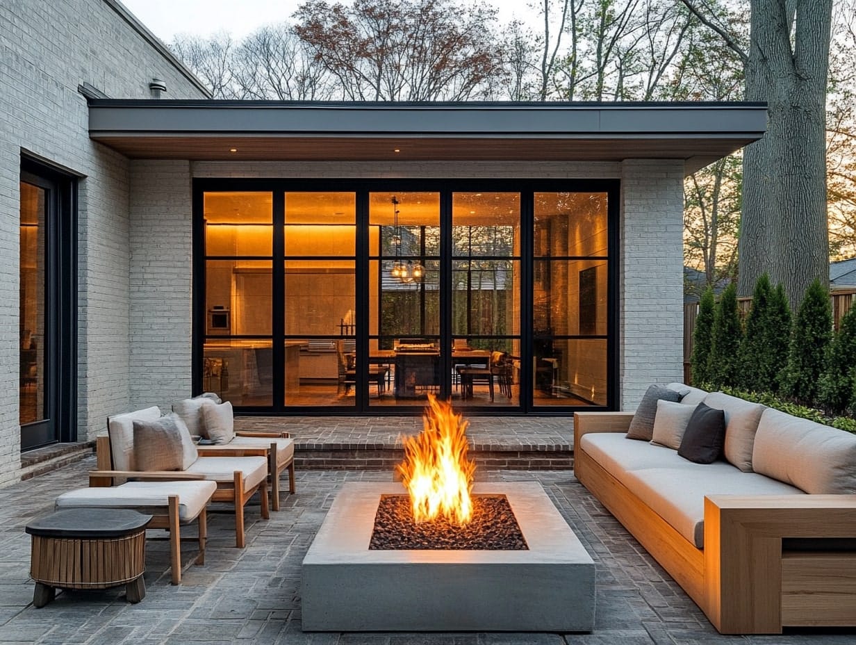 Outdoor Room with a Cozy Fire Pit