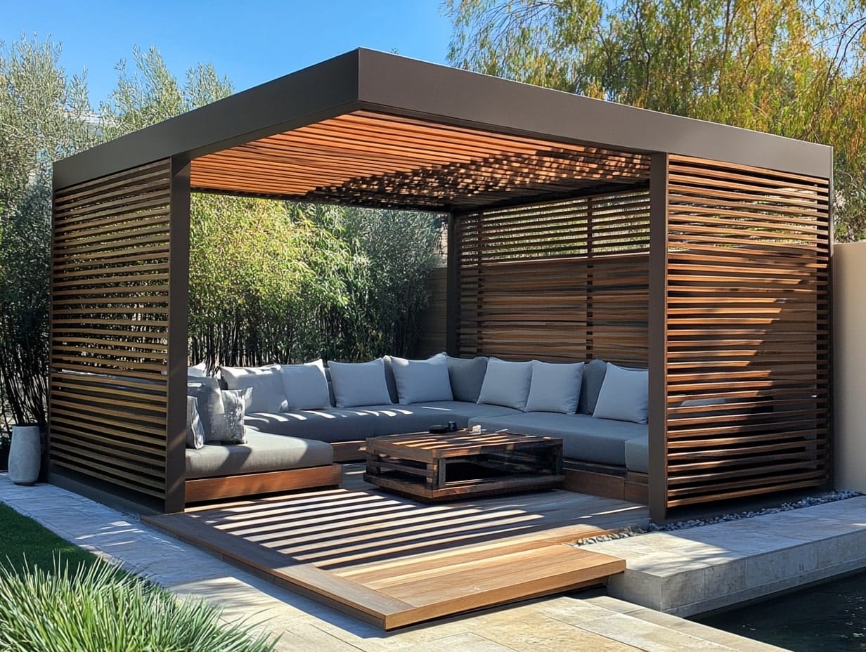 Outdoor Room with Privacy Panels