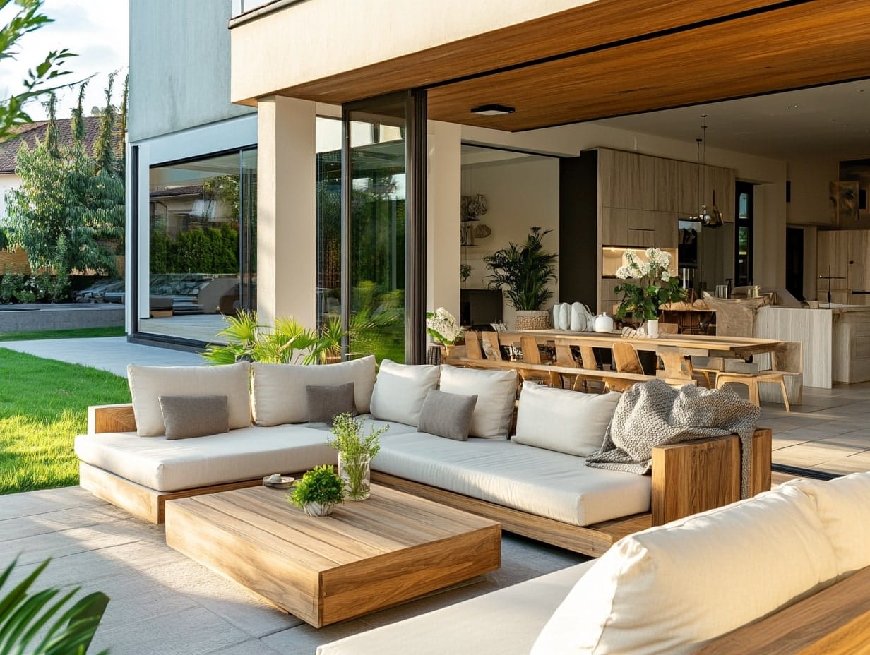 Outdoor Room with Versatile Furniture