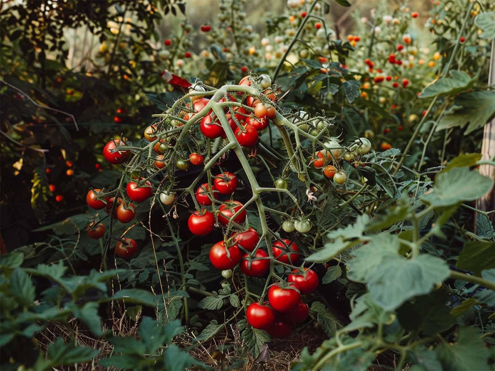 bending of tomatoes