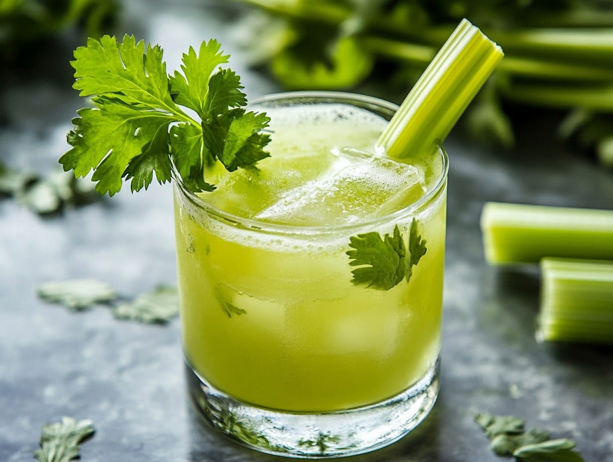 celery cilantro gimlet