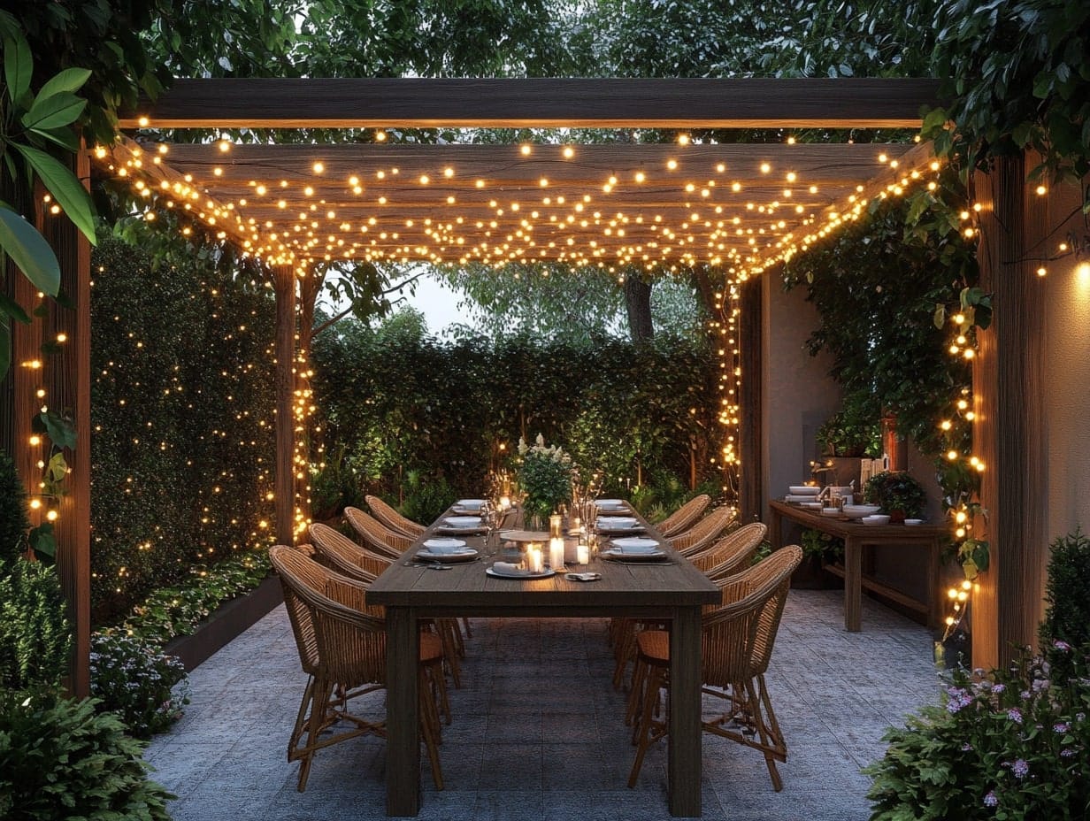 a garden dining room