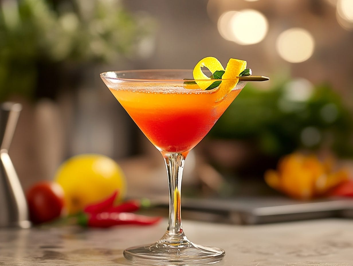 red bell pepper martini