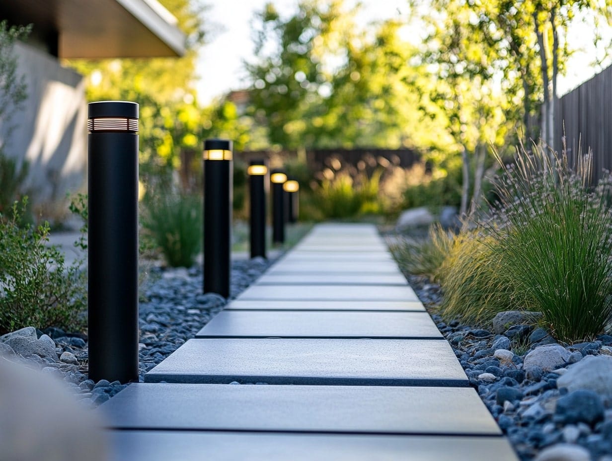 Pathways With Solar Path Bollards