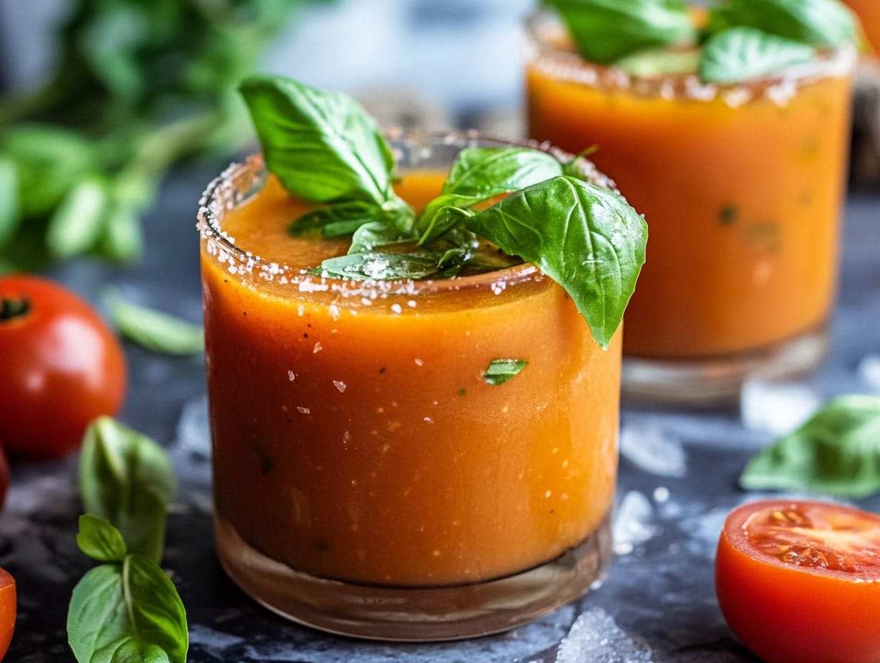 tomato basil bloody mary