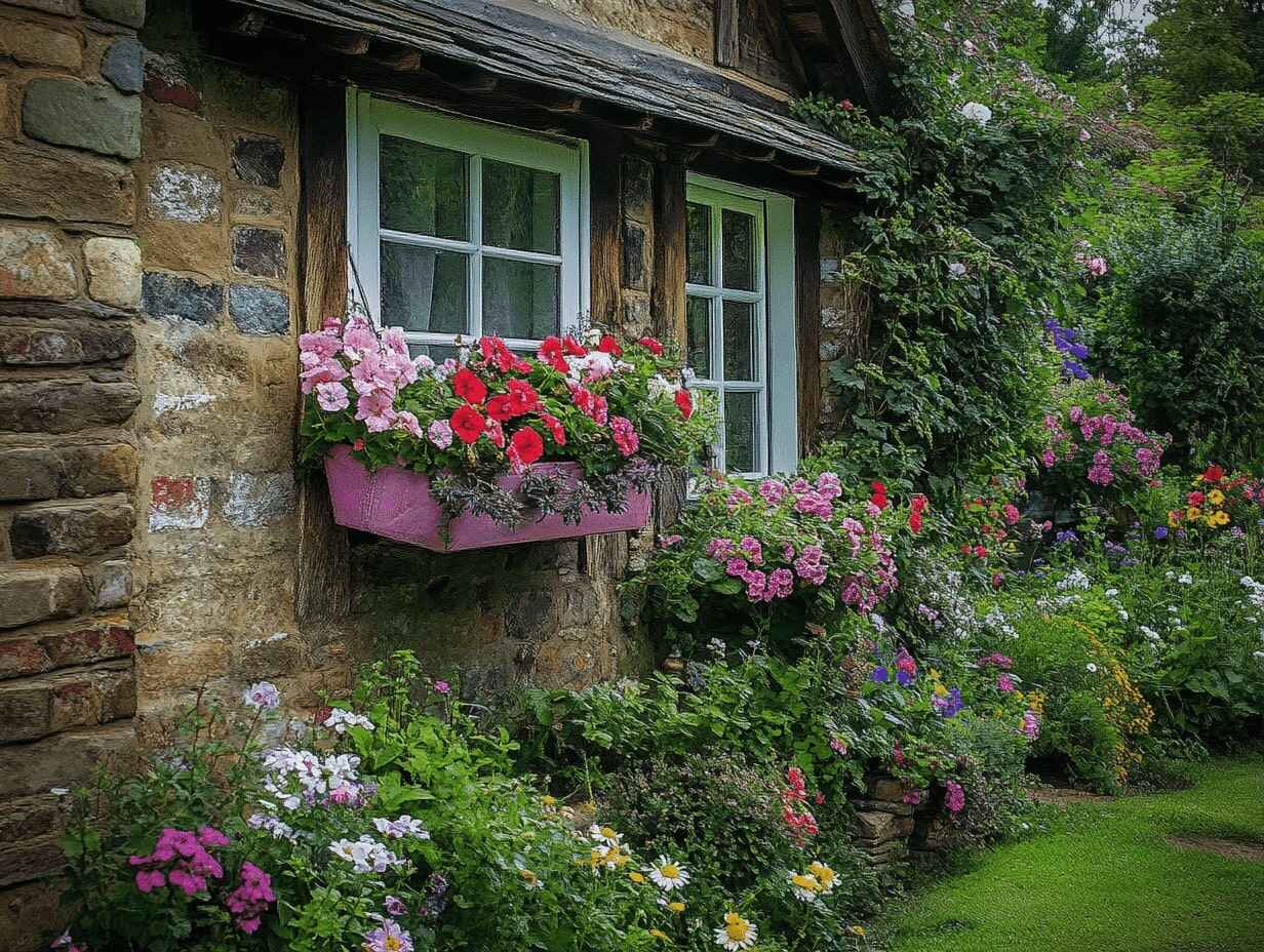 Window Boxes Overflowing with Blooms