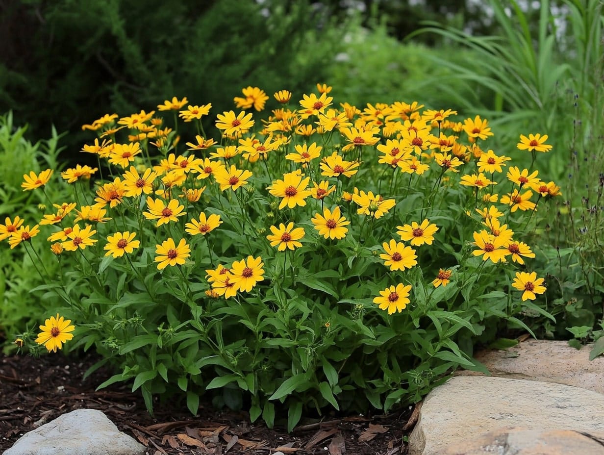 coreopsis plants in a garden