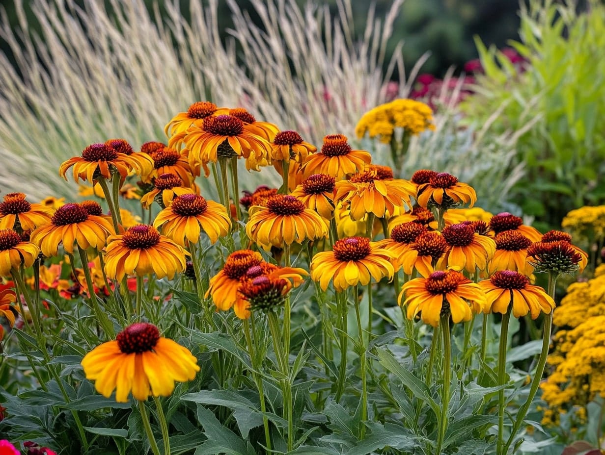 helenium plants in a garden