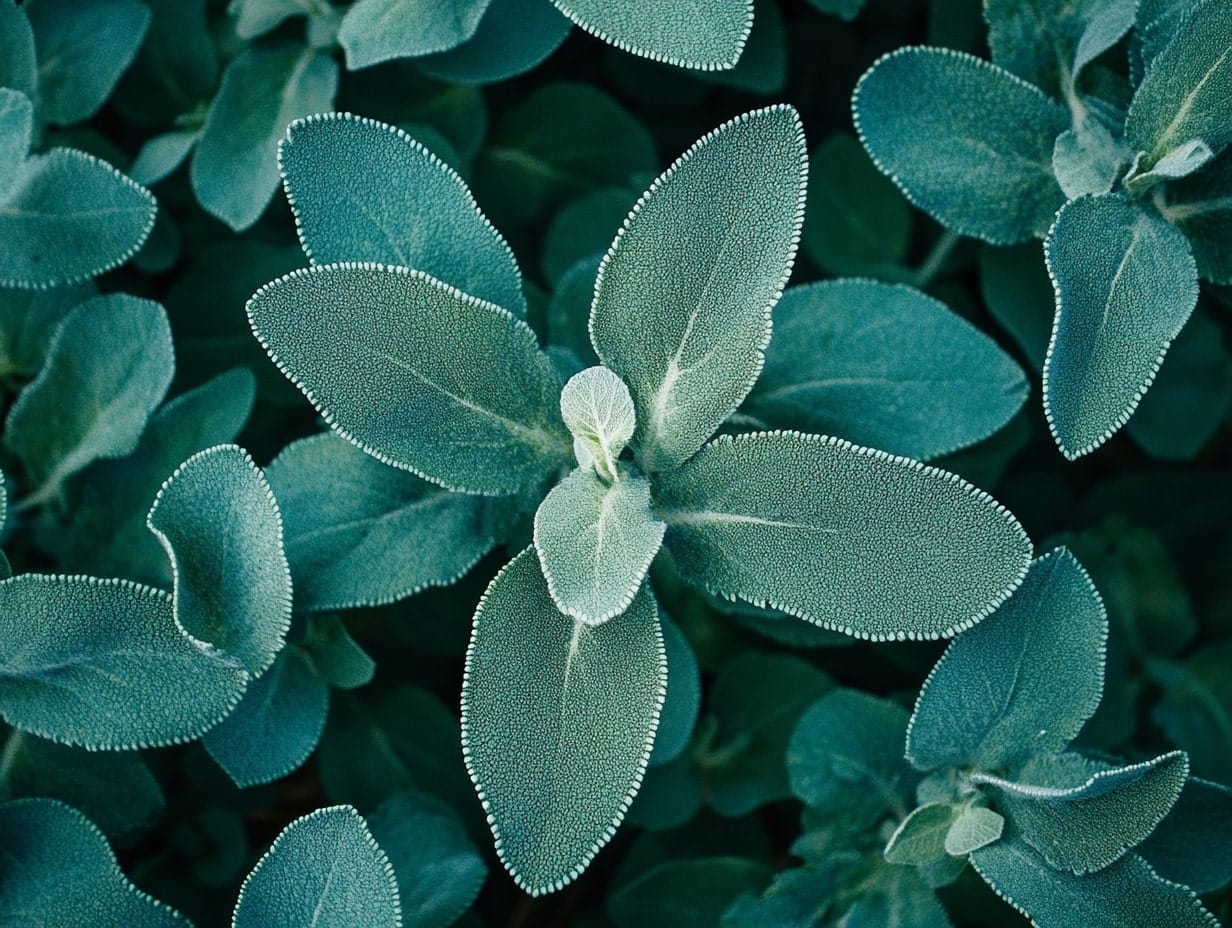 lamb's ear plants in a garden