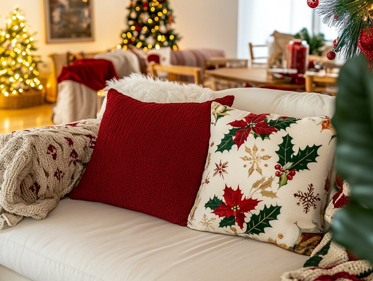 Cozy Christmas Throws and Pillows