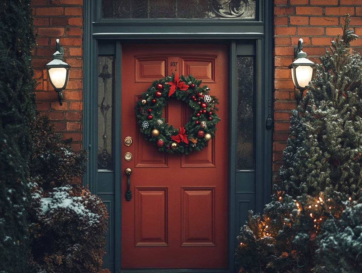 Festive Front Door Wreaths