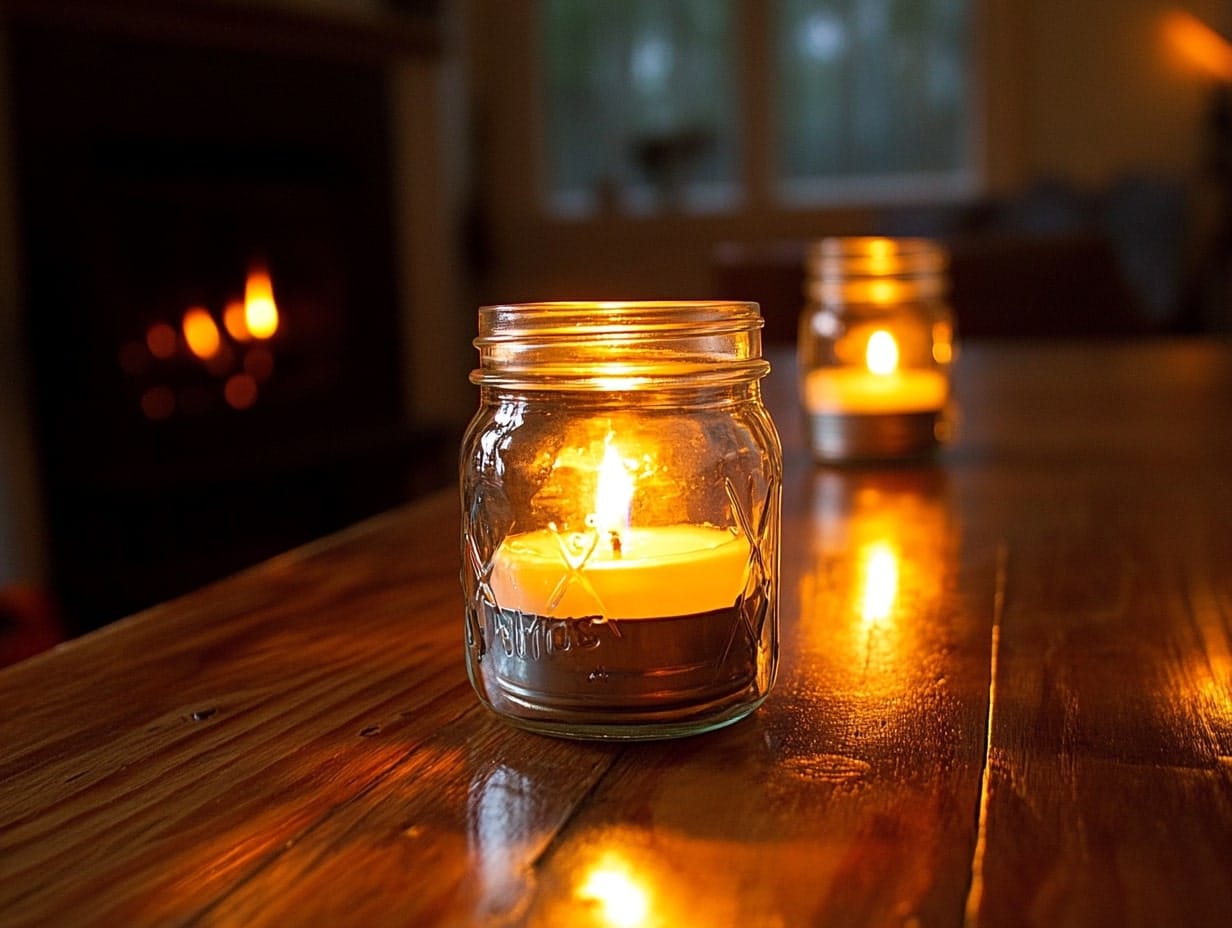 Mason Jar Candle Holders