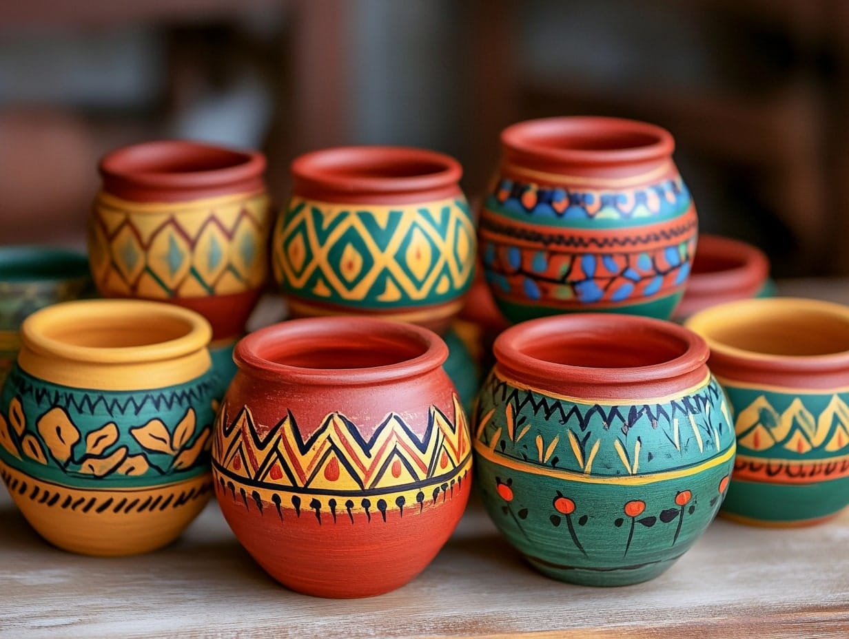 Painted Terra Cotta Pots