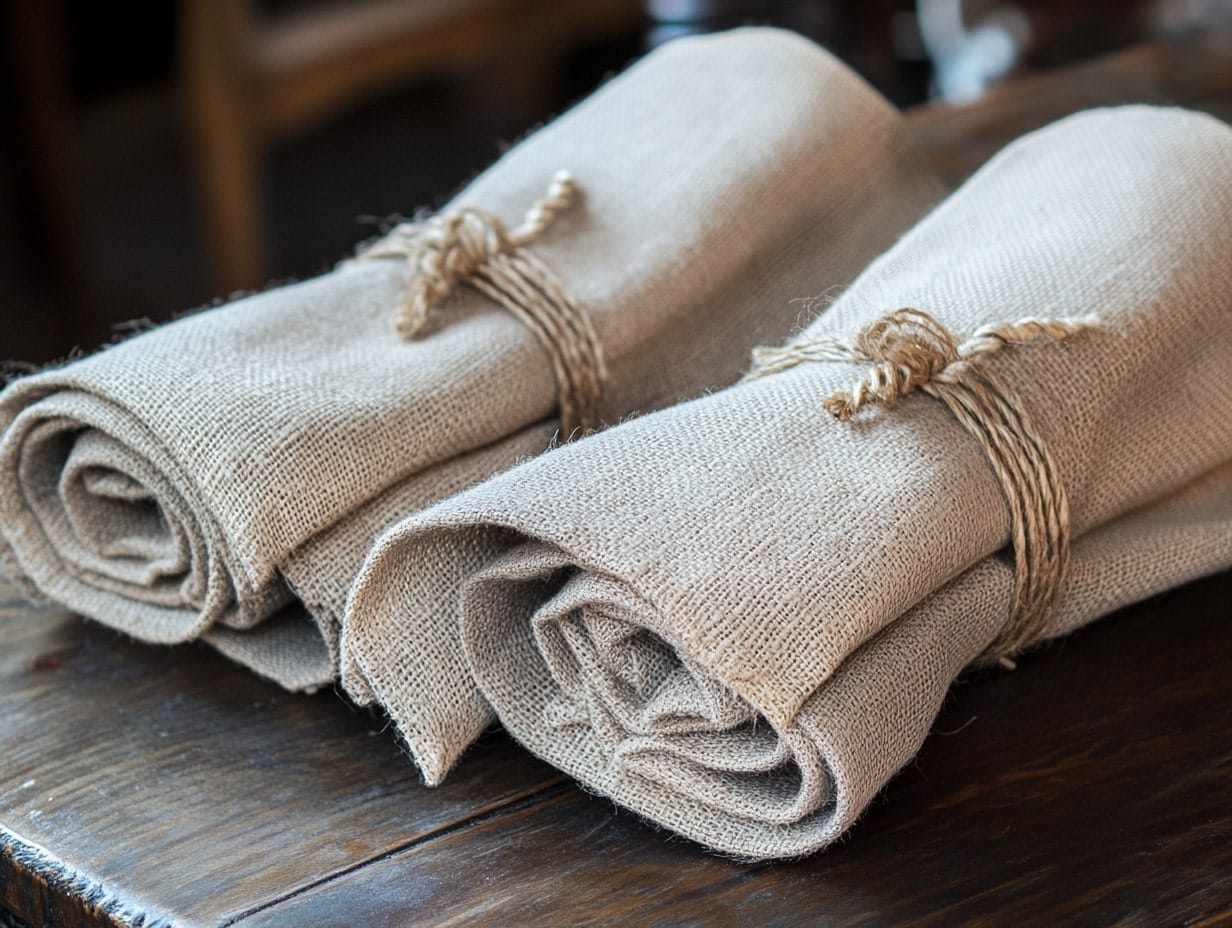 Burlap Napkin Rings