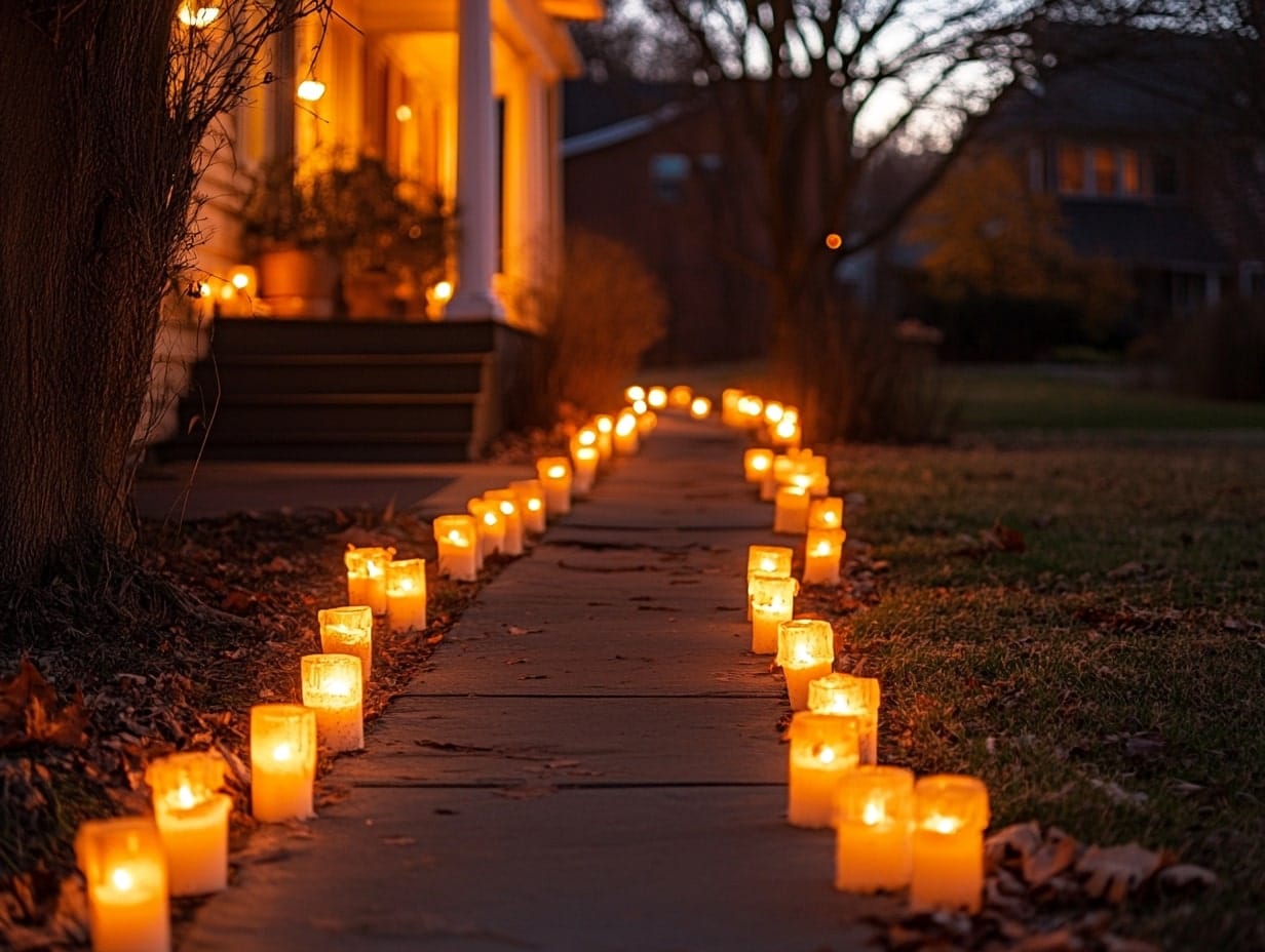 Candlelit Pathway