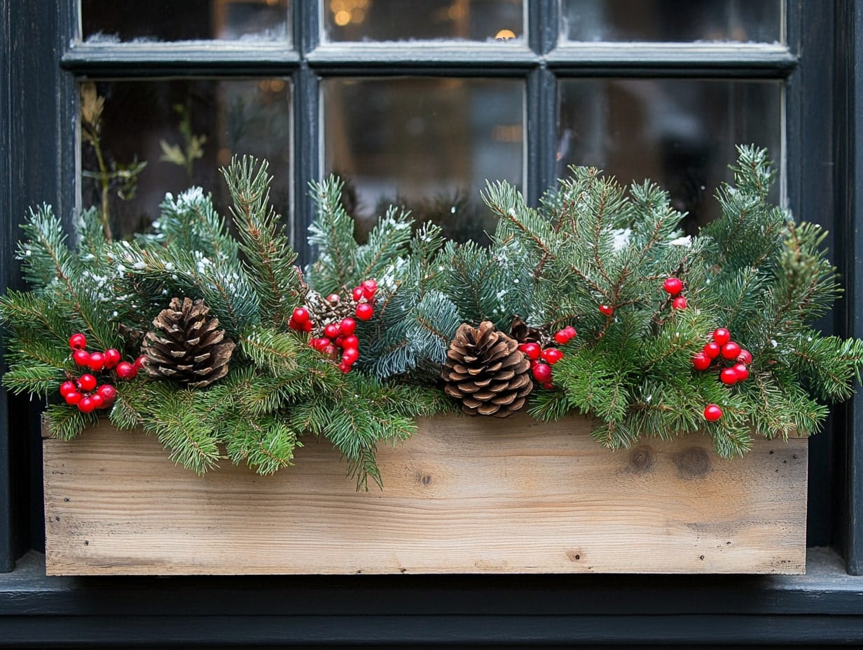 Frosty Window Boxes