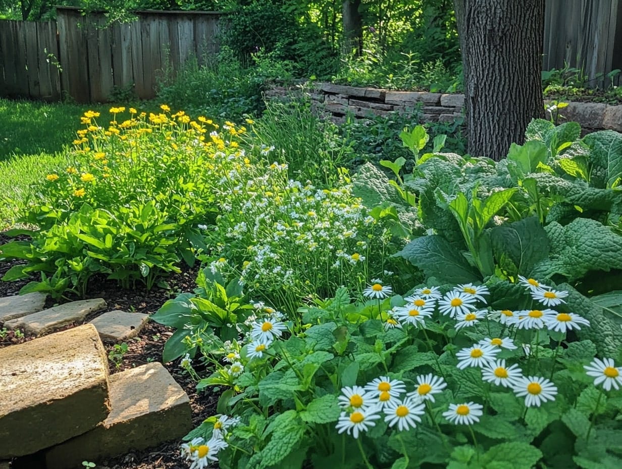 Herbal Tea Garden with Healing Plants