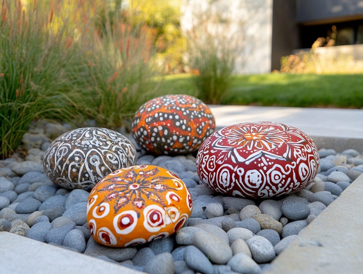 Mandala-Painted Rocks for Accents