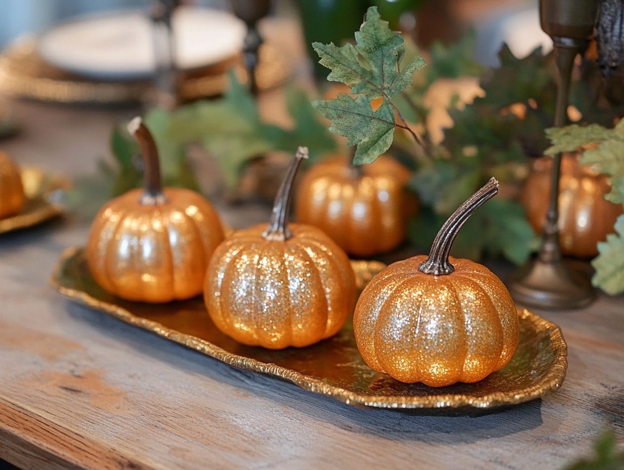 Mini Pumpkin Place Holders