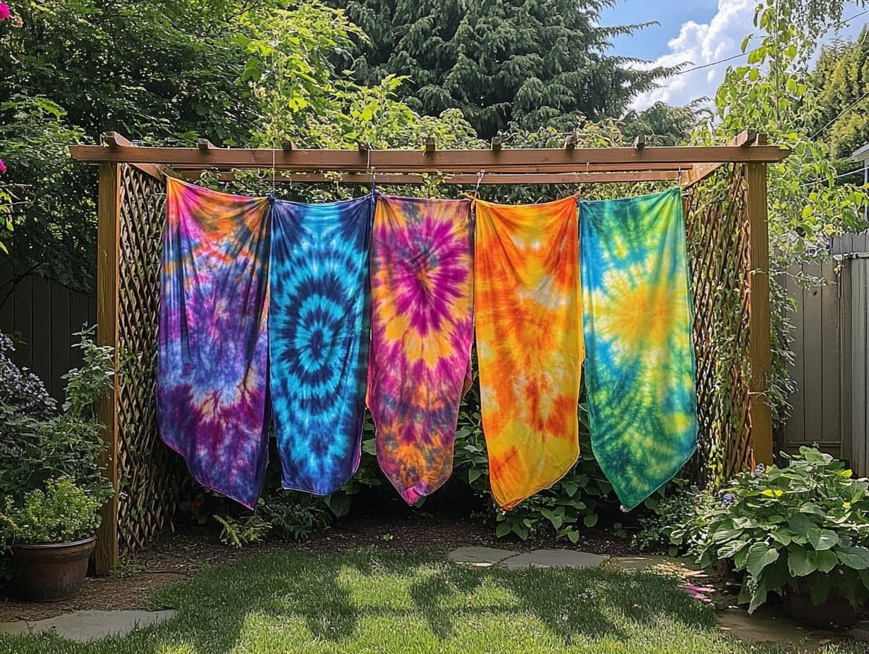 Tie-Dye Fabric Drapes