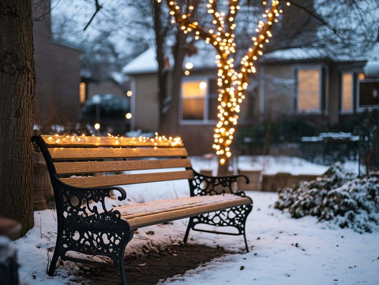 Twinkling Lights on Bare Branches