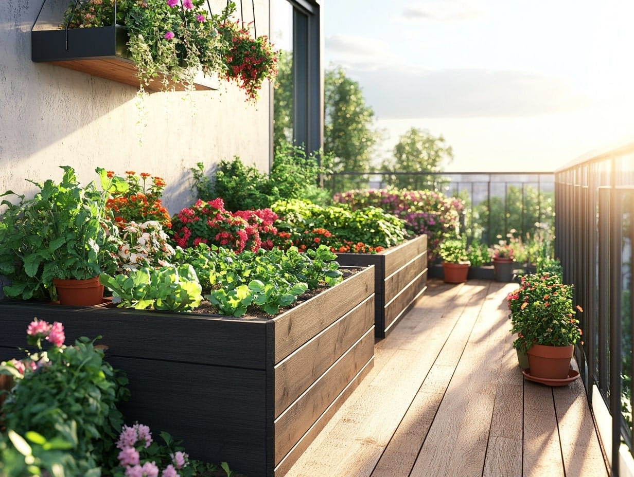 Balcony Gardening with Raised Beds