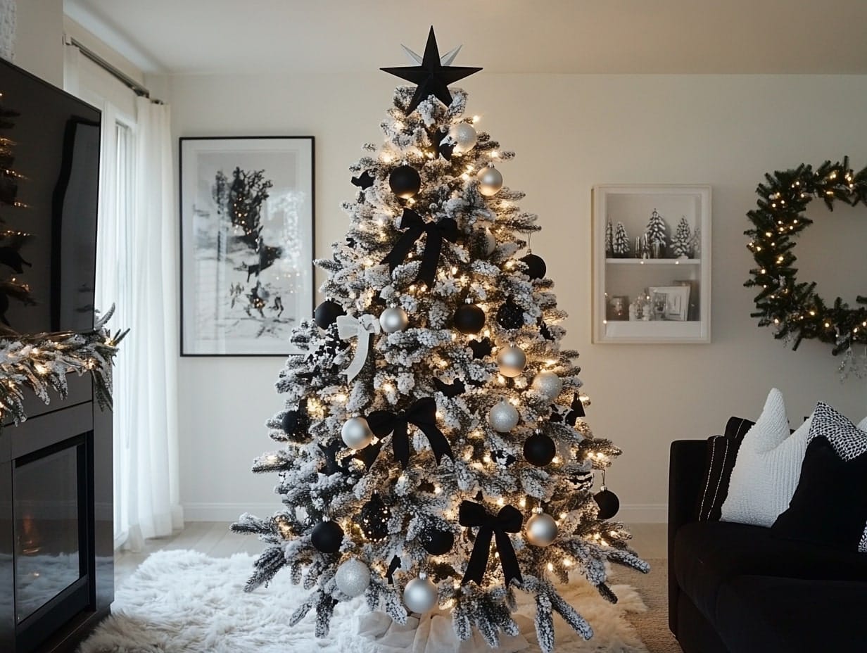 Black and White Modern Tree