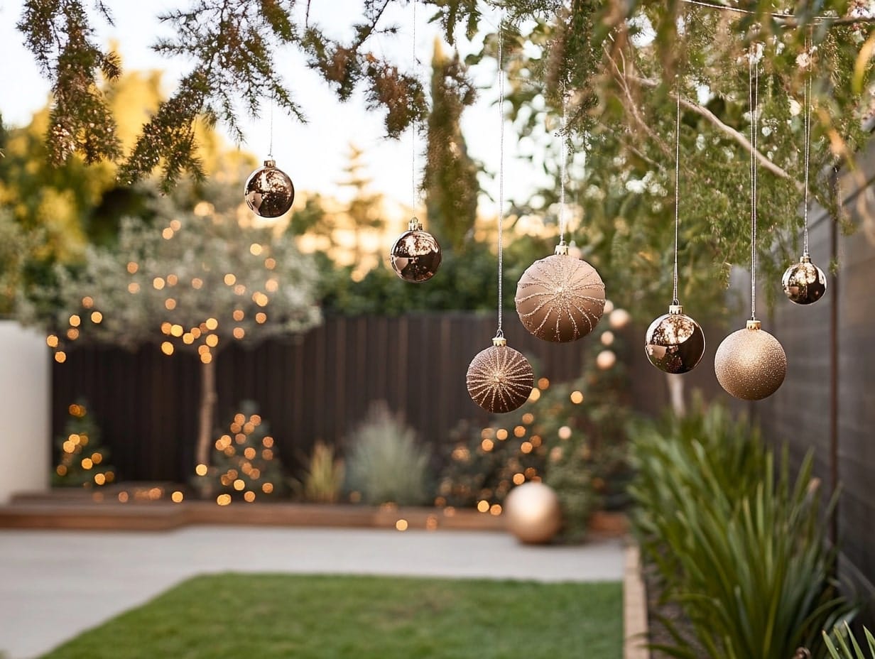 Hanging Ornaments in Trees