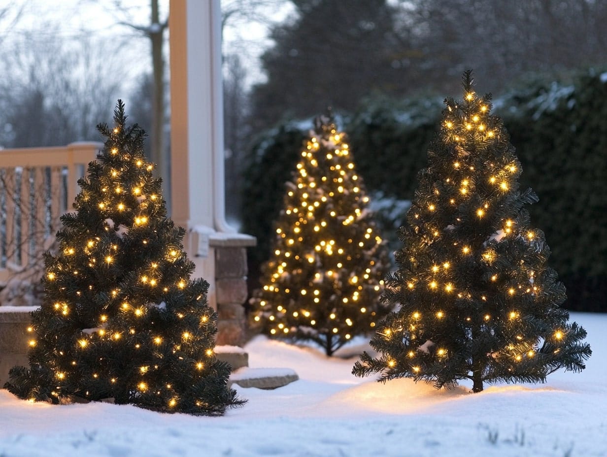 Illuminated Christmas Trees