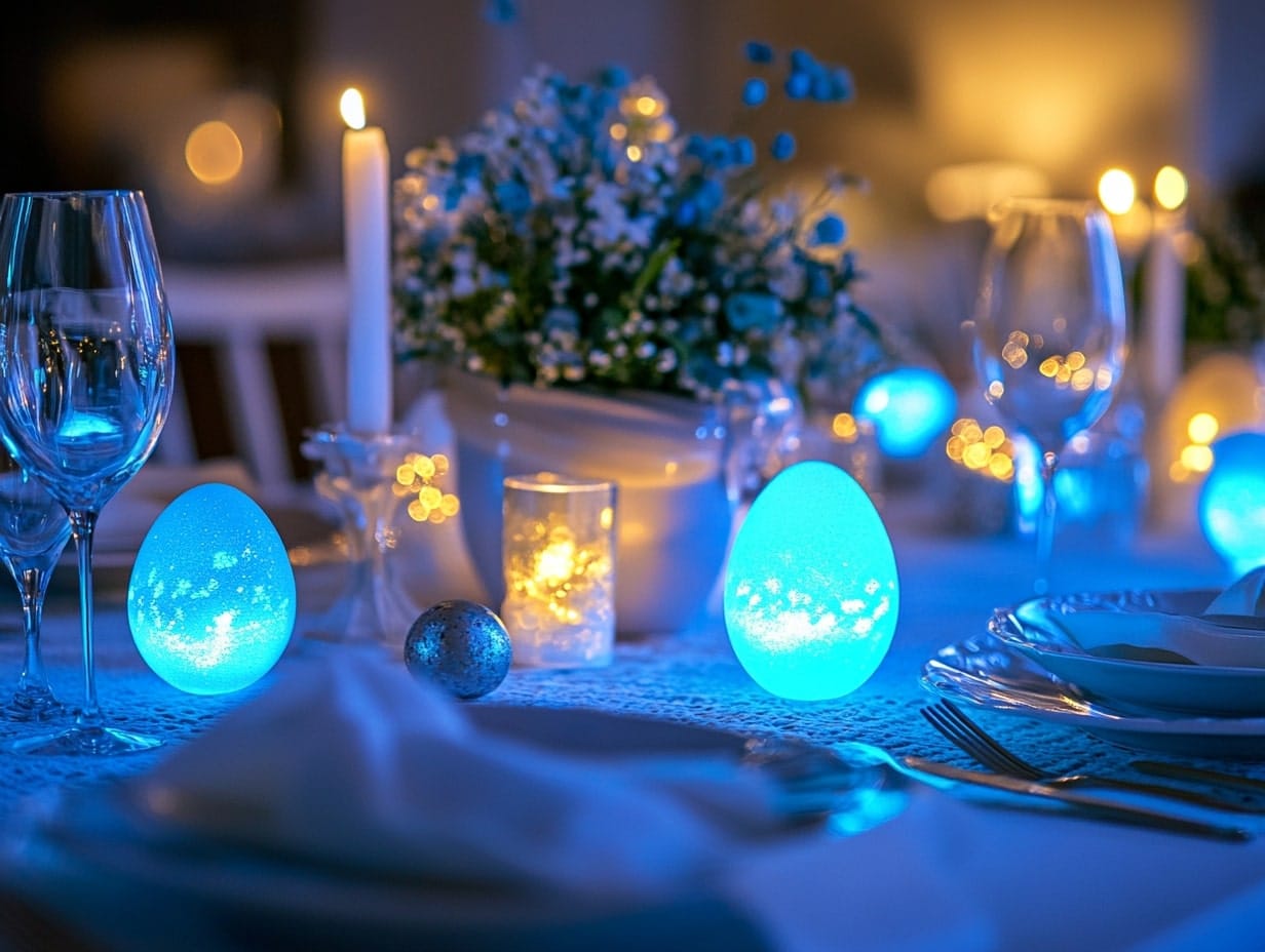 Glow-in-the-Dark Table Decor