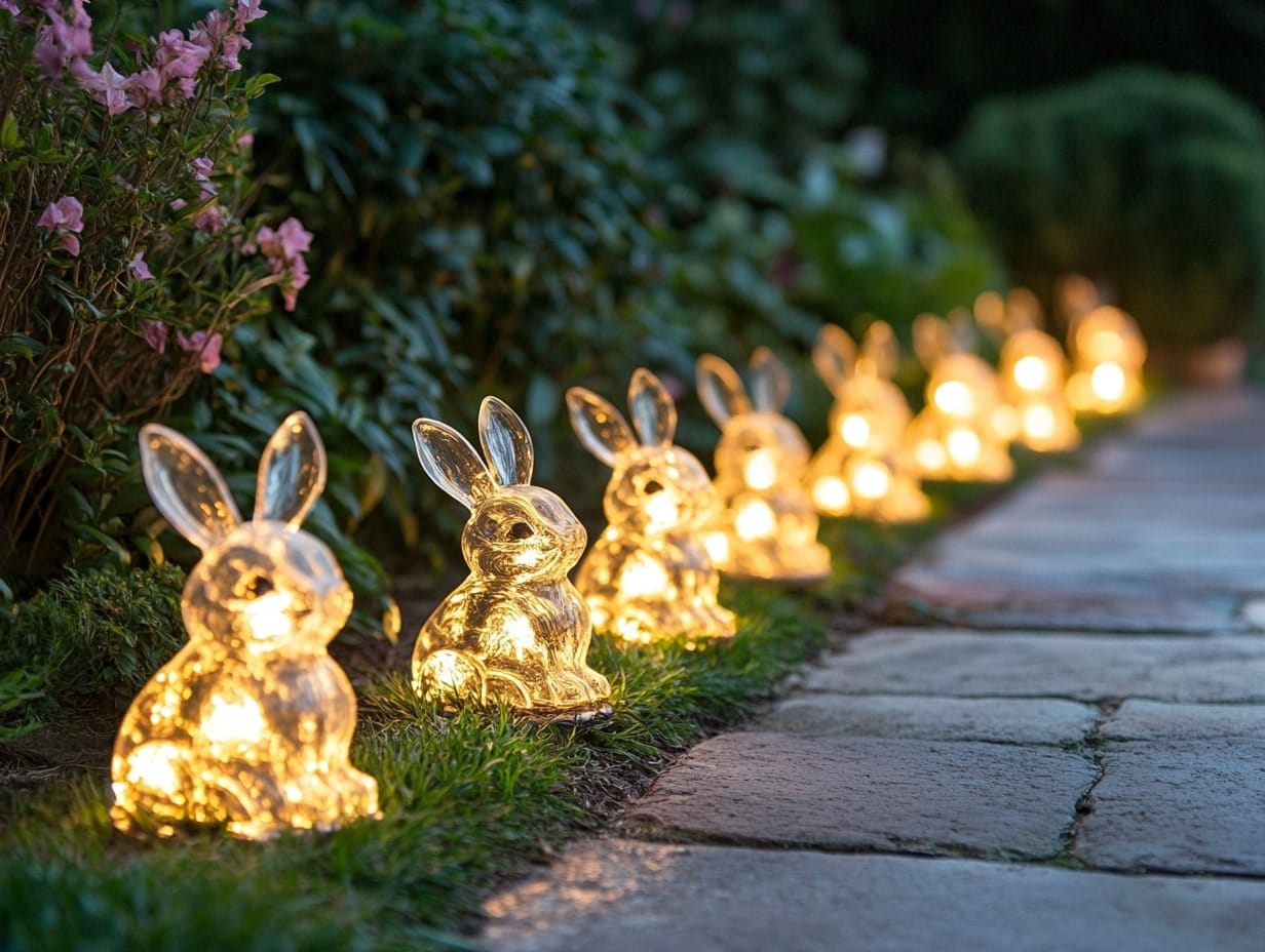 Illuminated Bunny Pathway Markers