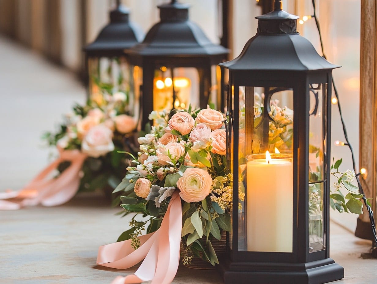 Lanterns with Floral Inserts