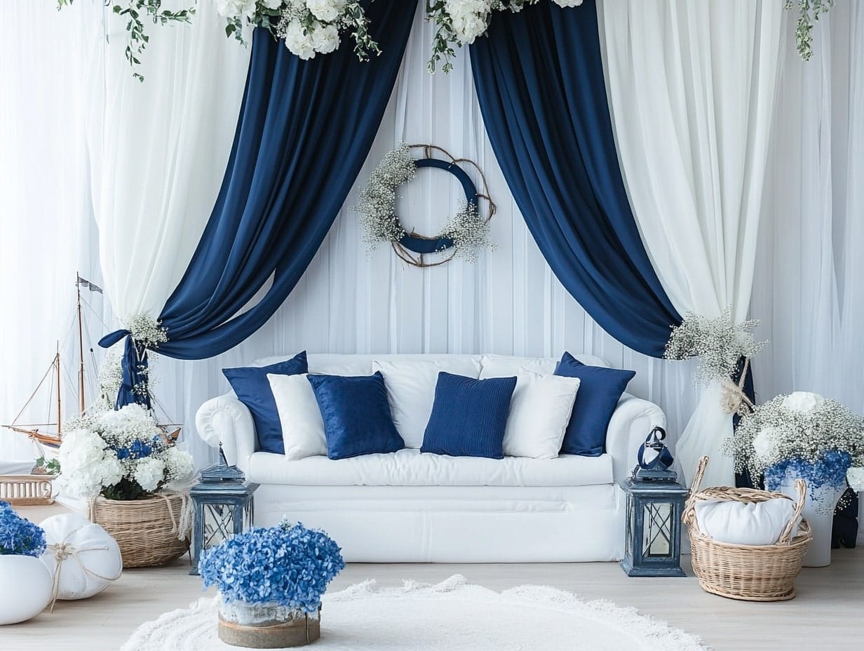 Nautical Theme with Classic Blue and White