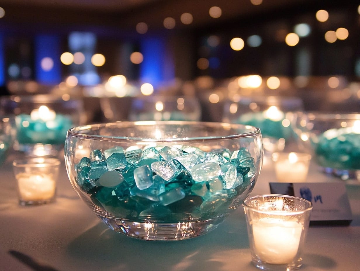 Sea Glass and Pearl Decor