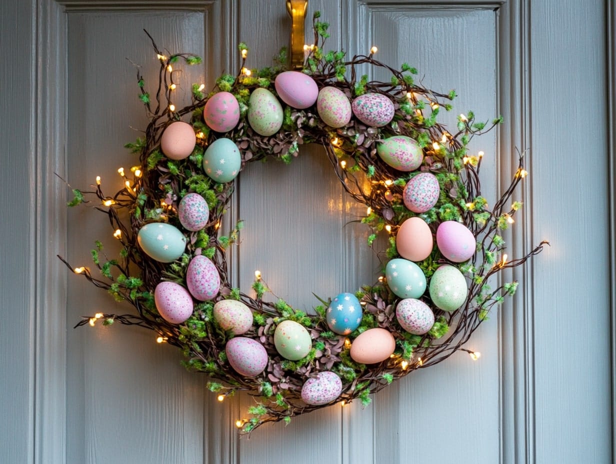 Wreath with Twinkling Lights